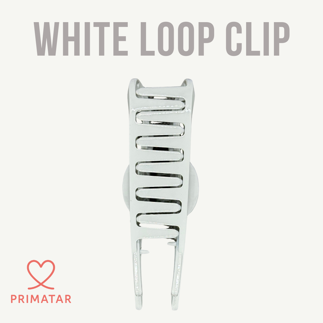 กิ๊บหนีบผม White Loop Clip - Image 2