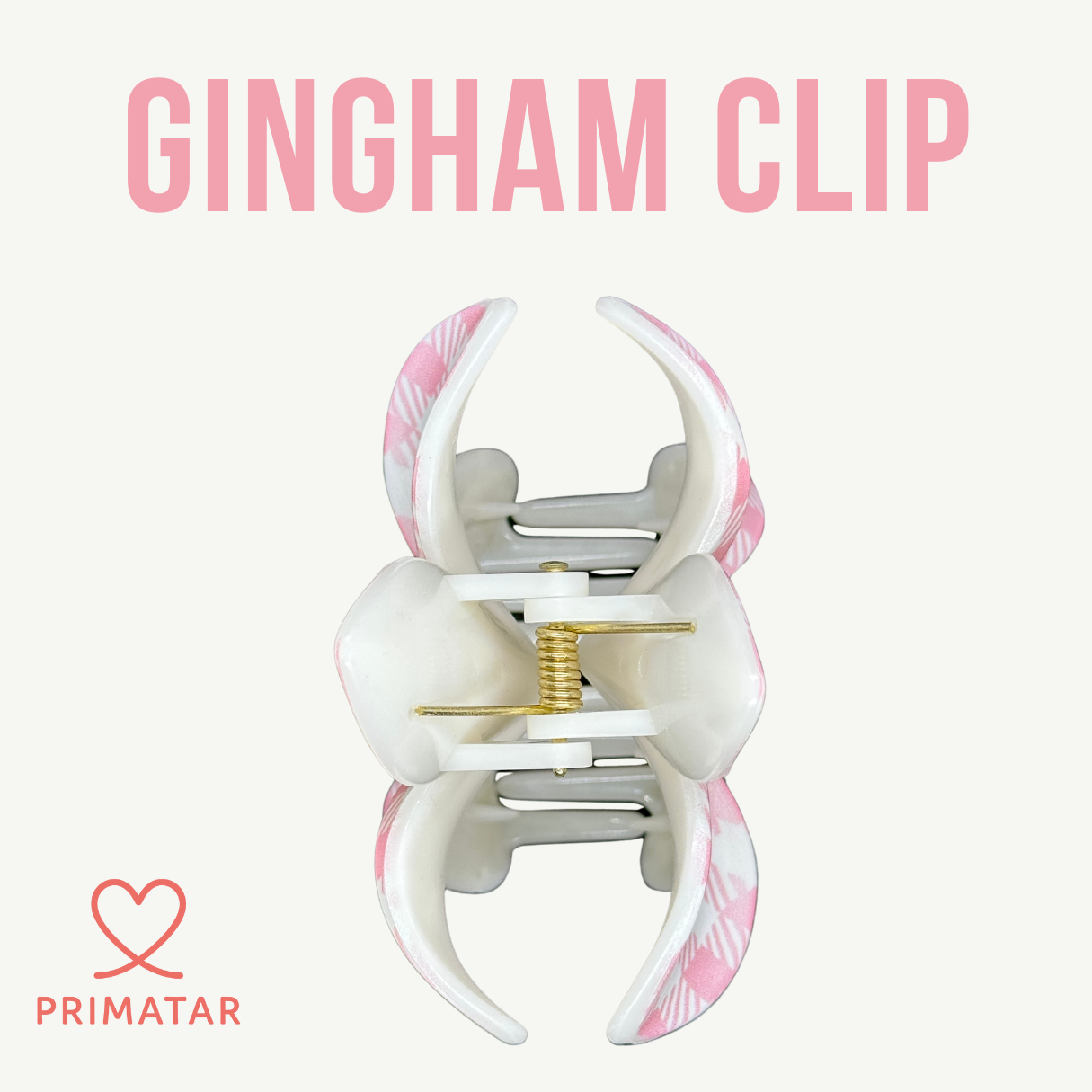 กิ๊บหนีบผม Gingham Clip - Image 2
