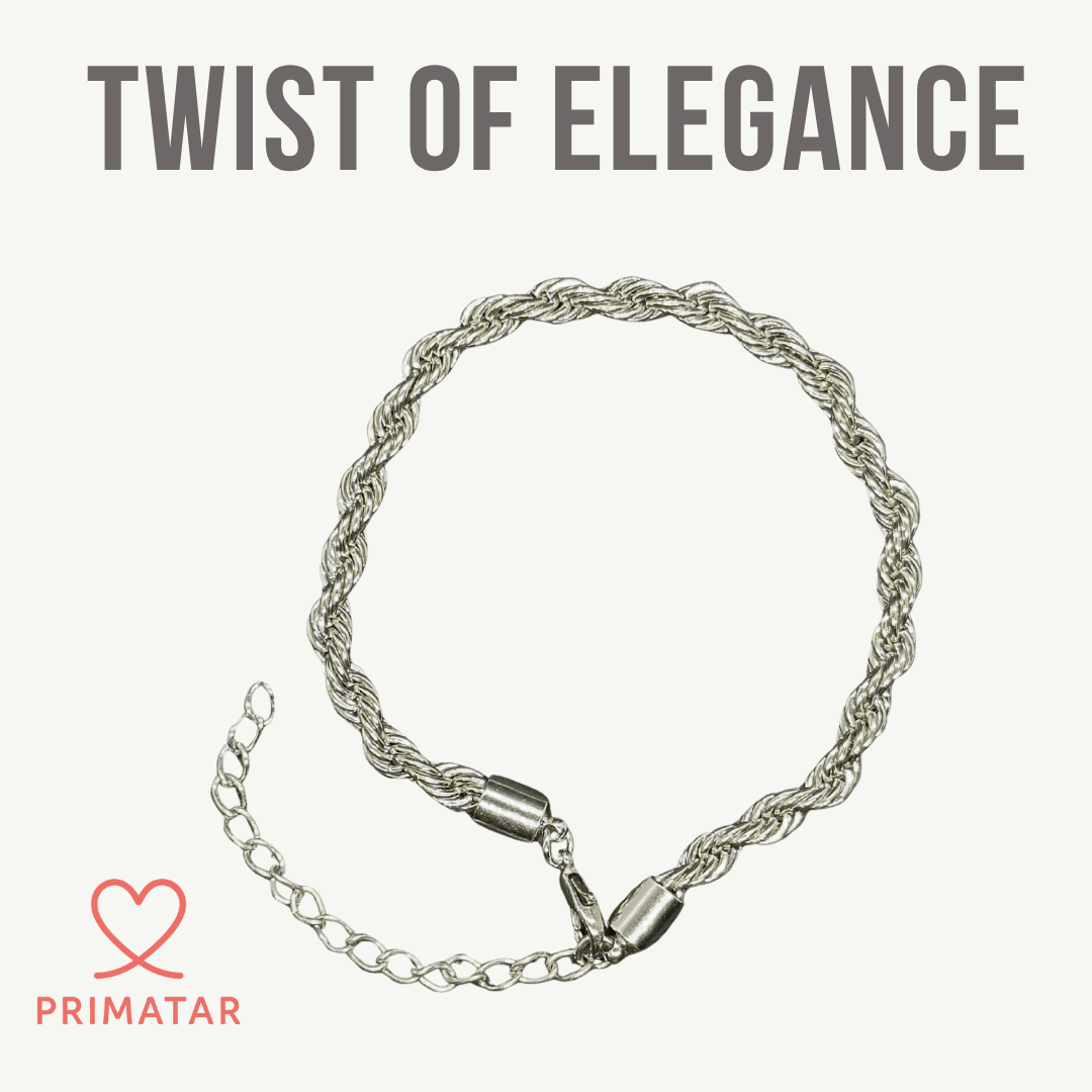 สร้อยข้อมือสายถัก Twist of Elegance